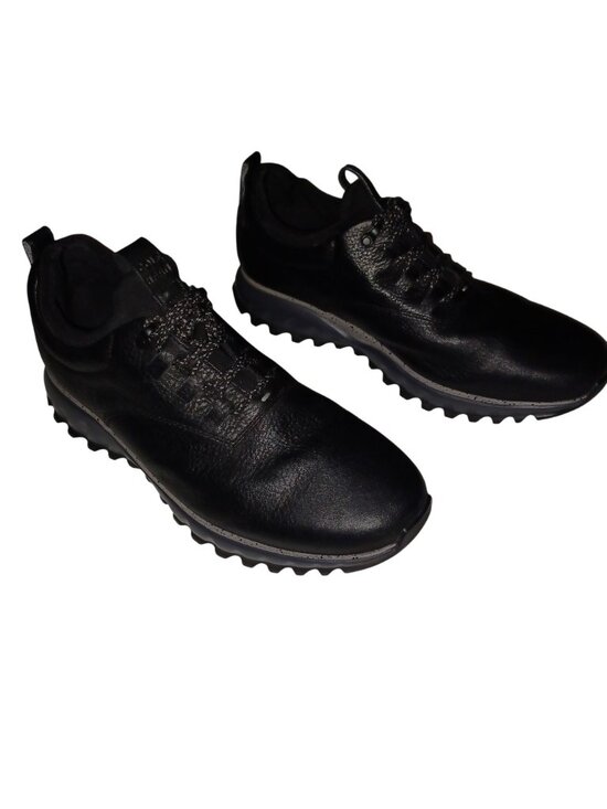 Cole Haan Shoes Black Leather Lug Soles Oxford Lace Slip On Waterproof Mens 10M main image 11